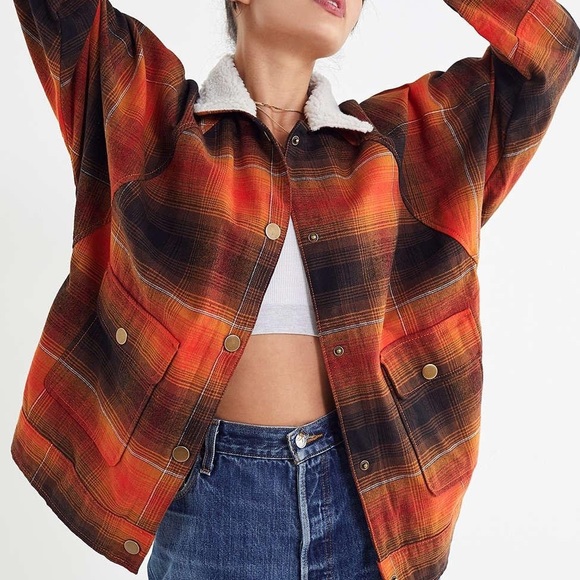 Urban Outfitters Chelsea Flannel Jacket Small - Picture 1 of 4